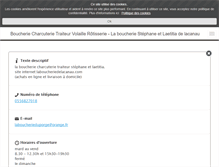 Tablet Screenshot of laboucheriedelacanau.com